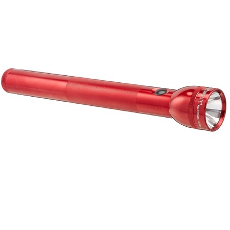 Maglite Heavy-Duty Incandescent 4-Cell D Flashlight Red S4D036